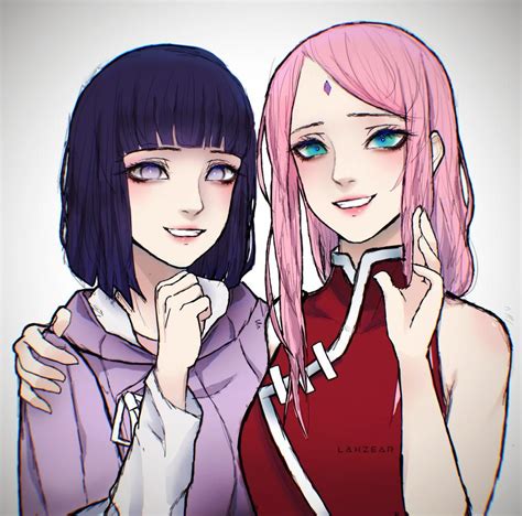 sakura y hinata hentai|Hinata and Sakura threesome creampied by Naruto .